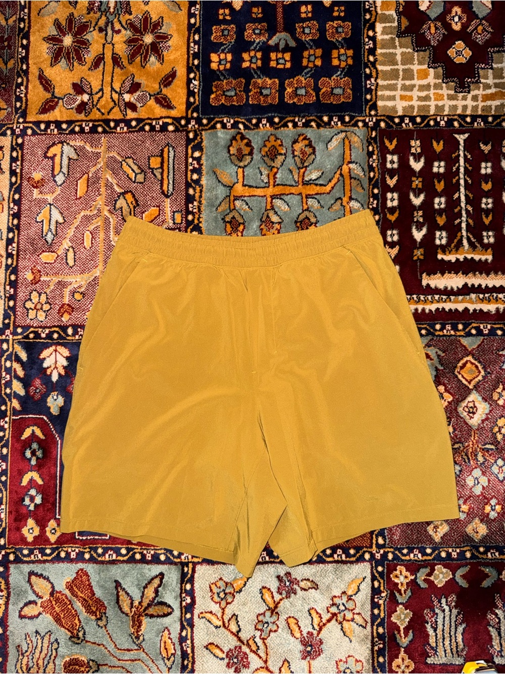 lululemon Pace breaker Men's Mustard Athletic Shorts